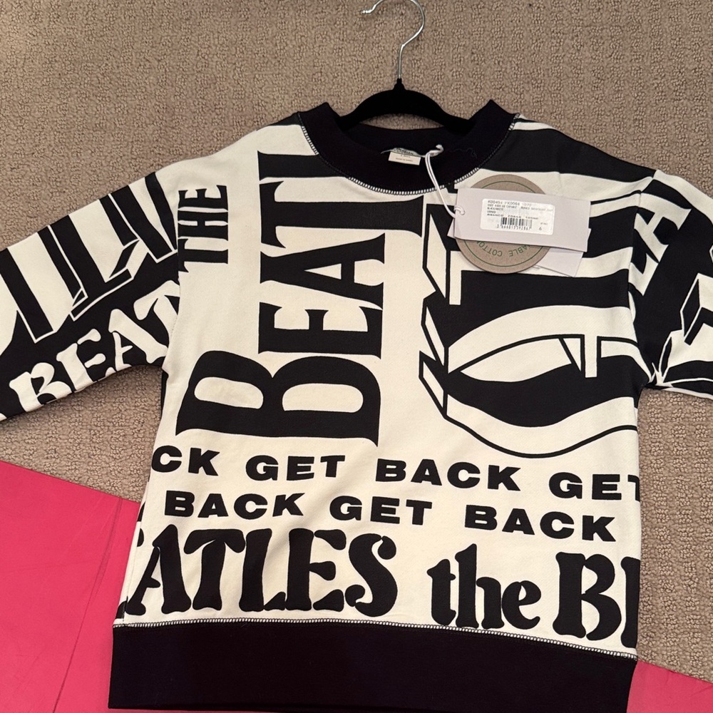 Stella McCartney kids *BEATLES CALAB* Get Back cotton sweater size 6 *SOLD OUT*